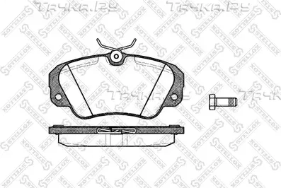 Тормозные колодки Stellox передние для Opel Senator B 1987-1993. Артикул 393 000-SX