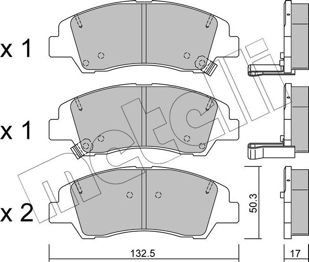 Тормозные колодки Metelli. Артикул 22-1091-0