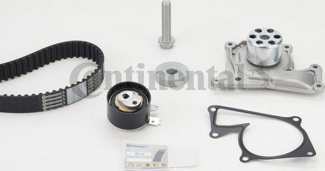 Помпа (водяной насос) с комплектом ремня ГРМ ContiTech для Renault Kadjar I 2015-2026. Артикул CT1184WP2