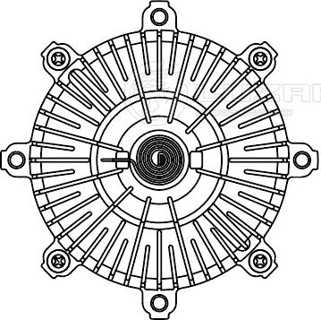 Муфта (вискомуфта) вентилятора Luzar для Hyundai H-100 1993-2000. Артикул LMC 0841