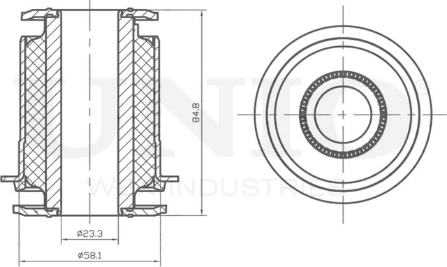 Сайлентблок рычага подвески (Unio). Артикул RMP-20523