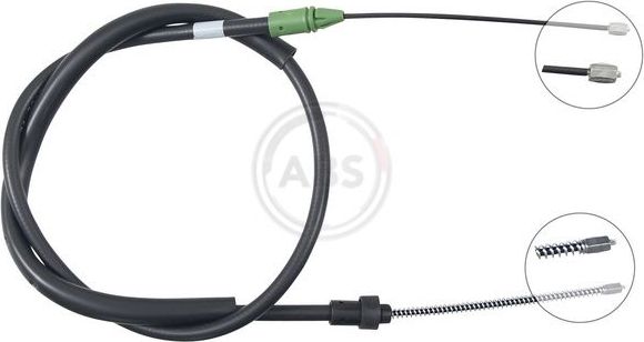 Трос ручника (тросик ручного тормоза) ABS задний левый для Renault Symbol ll 2008-2014. Артикул K19823