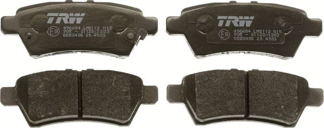 Тормозные колодки TRW COTEC. Артикул GDB3405