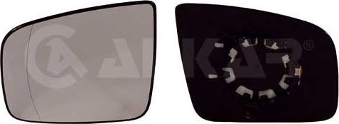 Зеркальное стекло бокового зеркала Alkar левое для Mercedes-Benz Viano I (W639) 2011-2014. Артикул 6451710