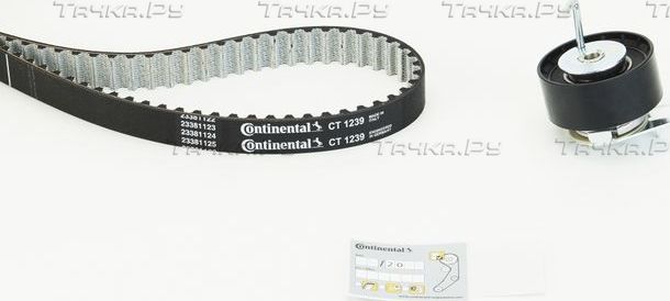 Ремень ГРМ с роликами (комплект) ContiTech для Land Rover Range Rover Sport I 2009-2013. Артикул CT1239K1
