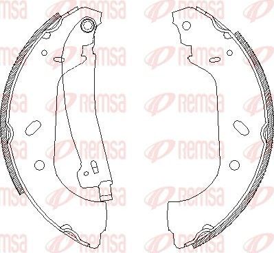 Тормозные колодки Remsa. Артикул 4417.01