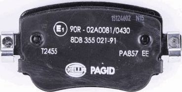 Тормозные колодки Hella. Артикул 8DB 355 021-911