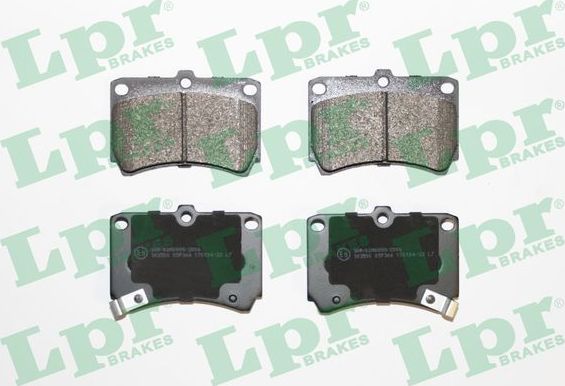 Тормозные колодки LPR передние для Mazda MX-3 I 1991-1997. Артикул 05P366