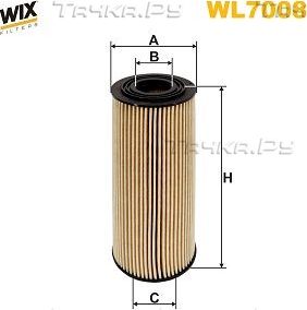 Масляный фильтр WIX Filters. Артикул WL7008
