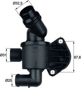 Термостат (в сборе) Mahle Behr. Артикул TI 34 87