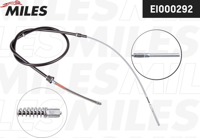 Трос ручника (тросик ручного тормоза) Miles задний правый/левый для SEAT Cordoba I 1993-2002. Артикул EI000292