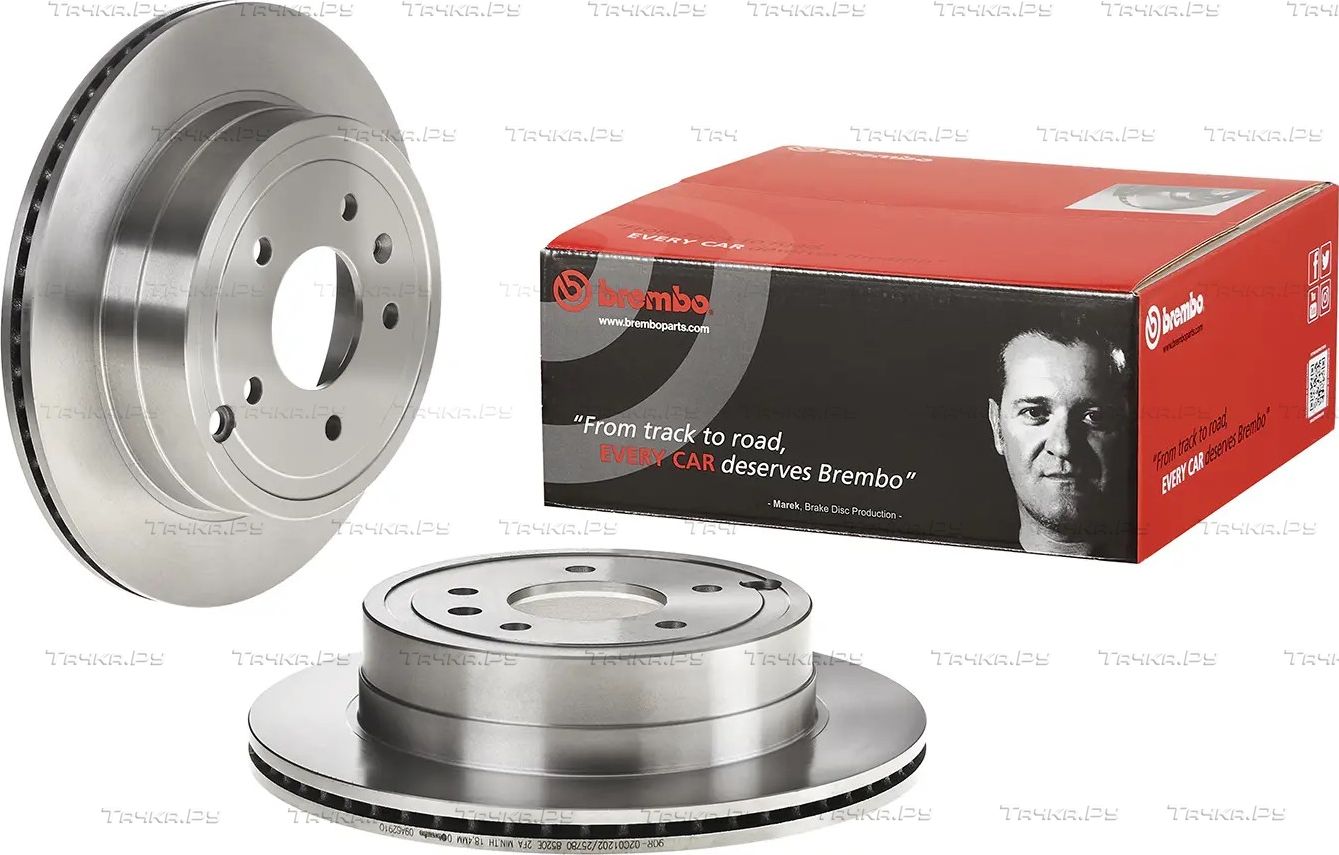 Тормозной диск Brembo задний для Opel Antara I 2006-2017. Артикул 09.A629.10