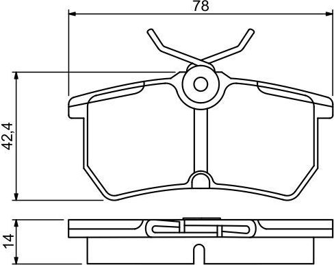 Тормозные колодки Bosch. Артикул 0 986 495 227