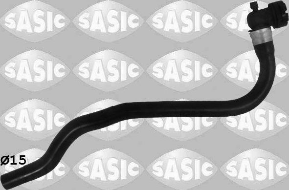 Патрубок радиатора (системы охлаждения) Sasic правый для Peugeot 207 I 2006-2013. Артикул 3400156