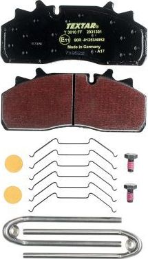Тормозные колодки Textar Lightweight передние/задние для DAF LF 55 2003-2026. Артикул 2931301