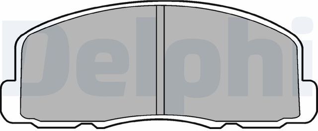 Тормозные колодки Delphi (Low-Metallic). Артикул LP458