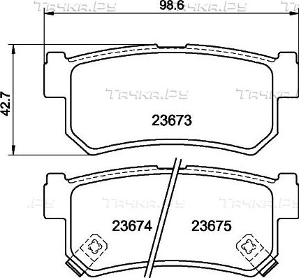 Тормозные колодки Nisshinbo. Артикул NP6103