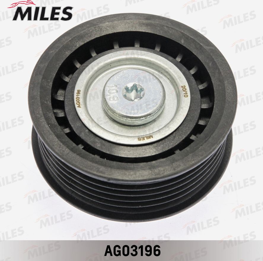 Направляющий (ведущий) ролик приводного поликлинового ремня Miles. Артикул AG03196