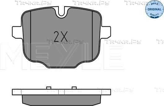 Тормозные колодки Meyle Original задние для BMW iX I 2021-2026. Артикул 025 247 0318