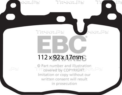 Тормозные колодки EBC Brakes. Артикул DP42130R