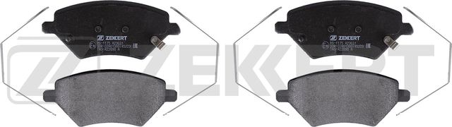 Тормозные колодки Zekkert передние для Chery Tiggo 7 I 2016-2026. Артикул BS-1175