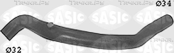 Патрубок радиатора (системы охлаждения) Sasic. Артикул SWH4255