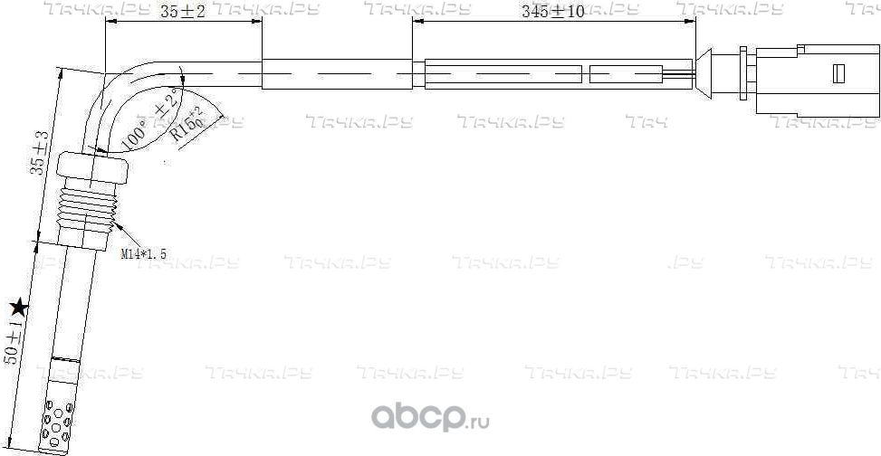 Датчик температуры выхлопных газов (Magtechnic). Артикул MAG0045OG