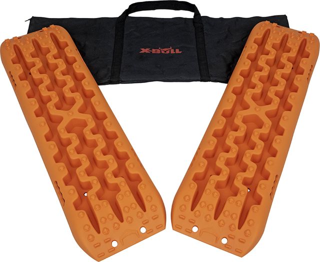 Сенд-траки China пластиковые усиленные до 10 т + сумка 110 см (2 шт.) Оранжевые. Артикул 6086