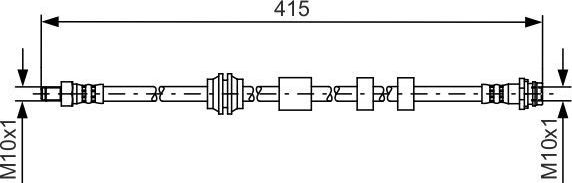 Тормозной шланг Bosch. Артикул 1 987 481 425