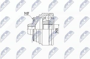 Шрус внутренний (граната) NTY передний для BMW 5 VII (G30/G31) 2016-2025. Артикул NPZ-BM-027