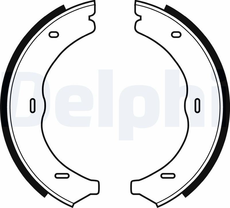 Тормозные колодки (стояночная тормозная система) Delphi. Артикул LS1967