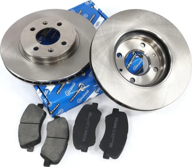Диски тормозные с колодками передние комплект (Riginal). Артикул RGDF6198KIT