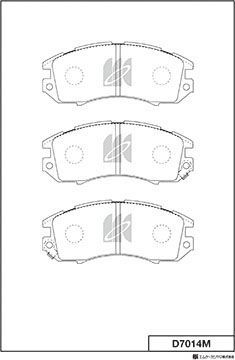 Тормозные колодки MK Kashiyama. Артикул D7014M