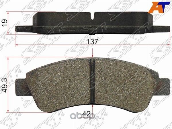 Колодки тормозные RR PEUGEOT BOXER 06- (SAT). Артикул ST425359