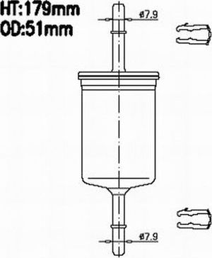 Топливный фильтр JS Asakashi для Lincoln Navigator I 1999-2002. Артикул FS986M