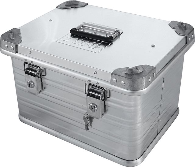 Ящик алюминиевый РИФ усиленный с замком 432х335х277 мм. Артикул E432335277
