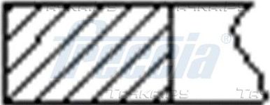 Поршневые кольца Freccia для BMW 5 VI (F10/F11/F07) 2010-2017. Артикул FR10-075600