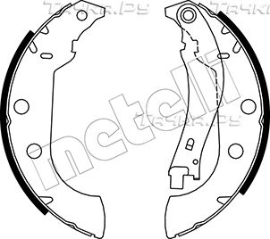 Тормозные колодки Metelli. Артикул 53-0327