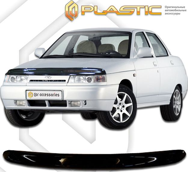 Дефлектор СА Пластик для капота (Classic черный) Lada ВАЗ 2110 1995-2007. Артикул 2010010102715