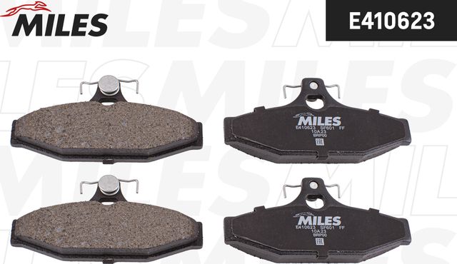 Тормозные колодки Miles (Low-Metallic) задние для Daewoo Korando 1999-2001. Артикул E410623