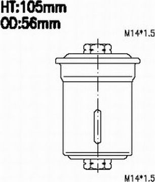 Топливный фильтр JS Asakashi. Артикул FS6042