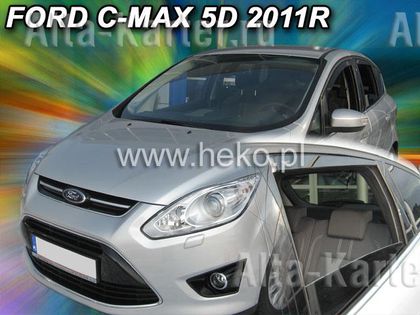 Дефлекторы Heko для окон Ford C-Max II 2010-2019. Артикул 15292