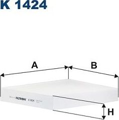 Салонный фильтр Filtron. Артикул K 1424