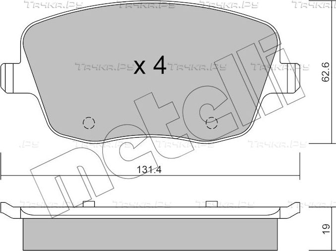 Тормозные колодки Metelli. Артикул 22-0547-0