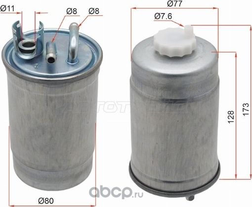 Фильтр топливный VW 1.92.42.5 TD TRANSPORTER T4MULTIVAN (SAT). Артикул ST1H0127401C