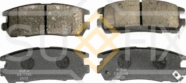 Колодки тормозные дисковые | зад прав/лев | (Sufix). Артикул SX-1148