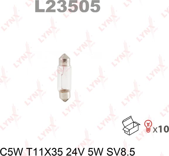 Лампа накаливания LYNXauto. Артикул L23505