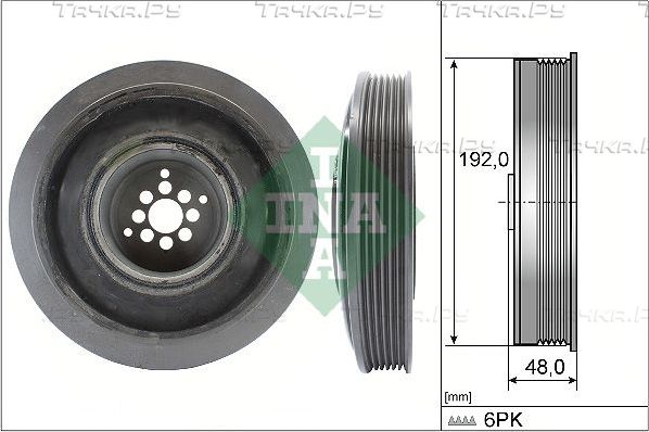 Шкив коленвала Ina для Volkswagen Phaeton I 2004-2016. Артикул 544 0102 10