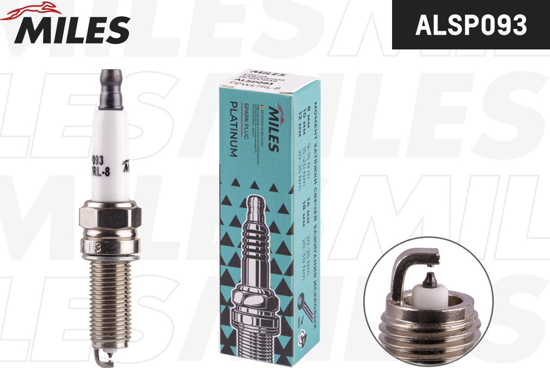 Свеча зажигания Miles для Fiat 500 II 2012-2026. Артикул ALSP093