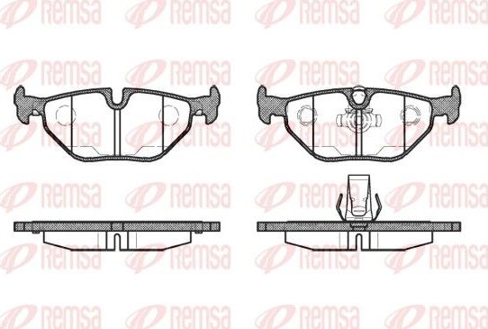 Тормозные колодки Remsa. Артикул 0265.15